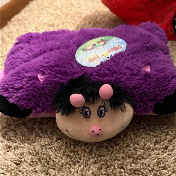 Purple Pillow Pet Ladybug Plush Pillow - Picture 1 of 1
